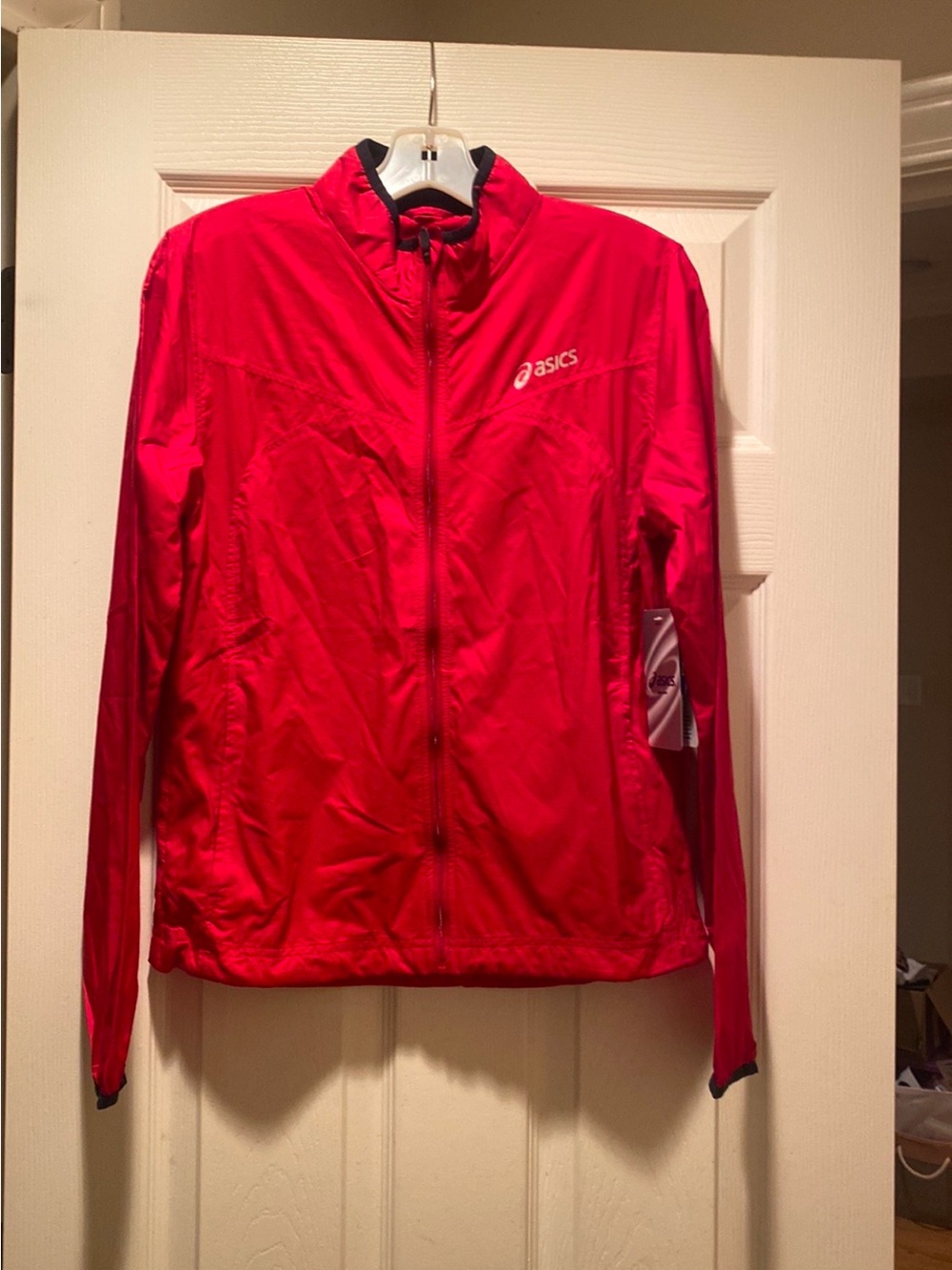 ASICS Women's Bright Red Zip, 2008 NY Marathon Jacket